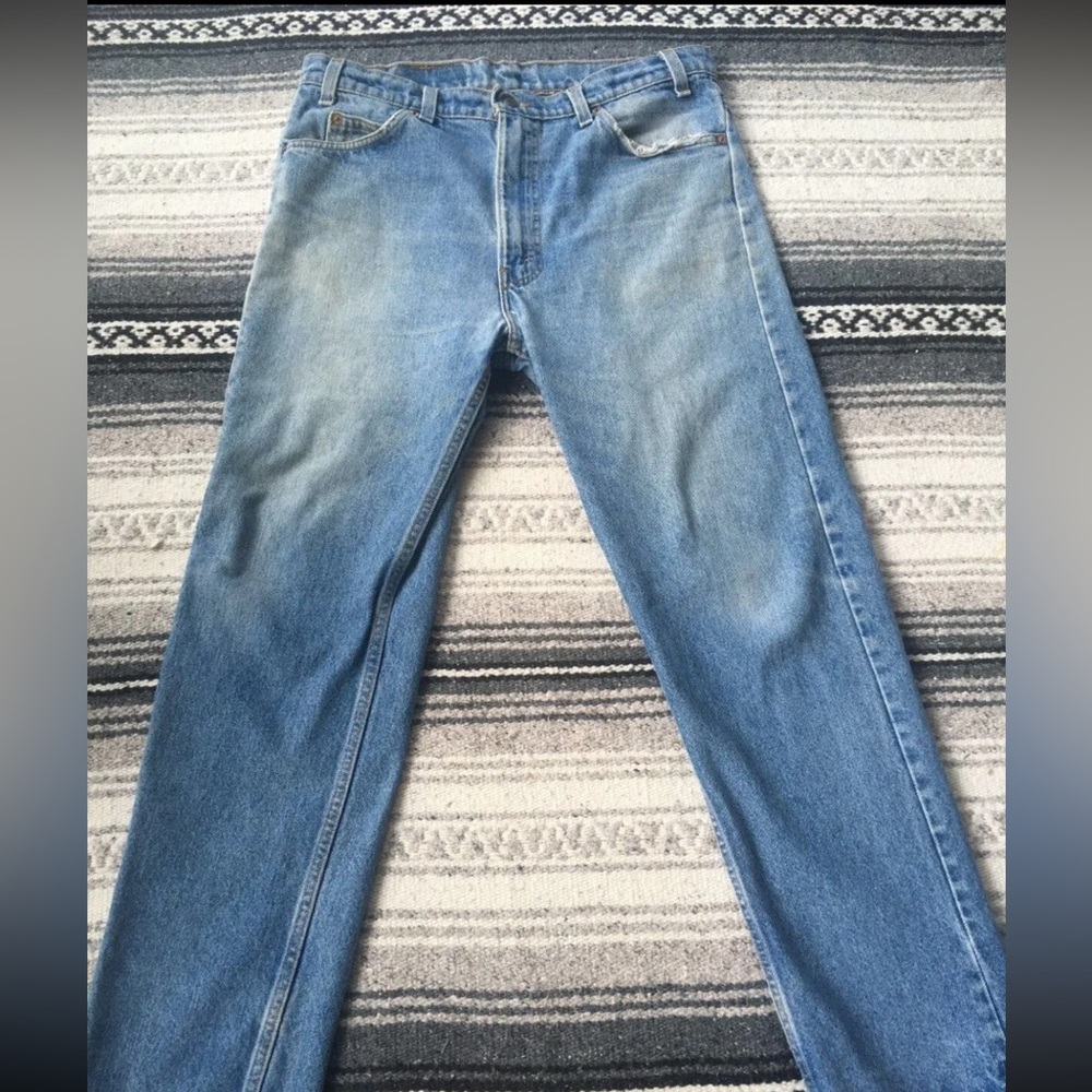 Vintage Levi 505 Orange Tab MADE IN USA Jeans Light/Medium Wash